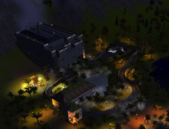 Bergalpa bei Nacht