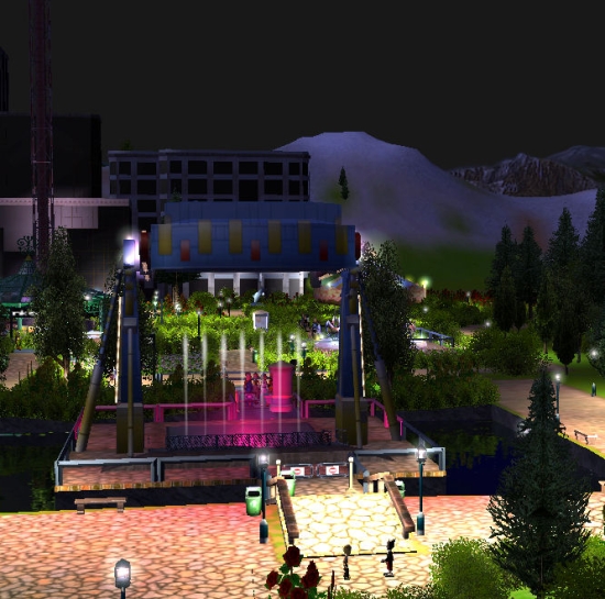 Bergalpa bei Nacht